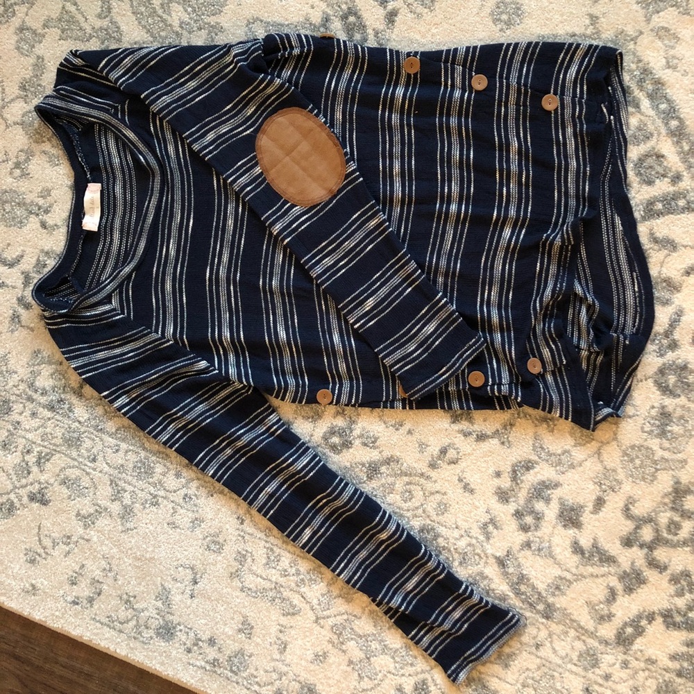 Altar’d State Navy and White Striped sweater